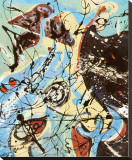 Composition Stretched Canvas Print by Jackson Pollock