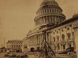Capitol under Construction, Washington, D.C., c.1863 Posters by Andrew J. Johnson