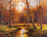 Meadow Stream Affiches par T. C. Chiu