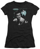 Juniors: Elvis - Teal Portrait T-Shirt