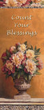 Count Your Blessings Floral Posters par T. C. Chiu