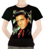 Juniors: Elvis - Red Scarf T-Shirt