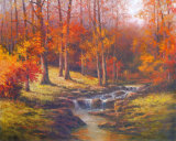 Bubbling Brook Láminas por T. C. Chiu