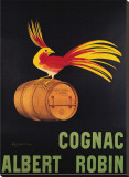 Cognac Albert Robin Stretched Canvas Print by Leonetto Cappiello