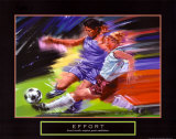 Effort: Soccer Affiches par Bill Hall