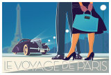 Voyage de Paris II Plakat av David Brier