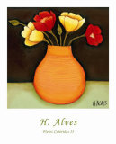 Flores Coloridas II Posters by H. Alves