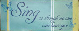 Sing Emaille bord