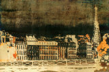 Paris Skyline Prints by Gabor Ulveczki