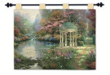 The Garden of Prayer Wall Tapestry by Thomas Kinkade