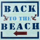 To the Beach Wood Sign