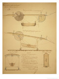 Design for Powering an Airship, c.1853 Pôsters por Vaussin-chardanne