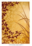 Golden Flourish II Affiches par Edward Aparicio