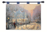 Holiday Gathering Wall Tapestry by Thomas Kinkade