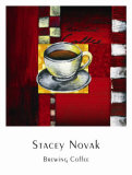 Brewing Coffee Posters by Stacey Novak
