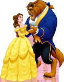 Belle and the Beast Silhouette découpée