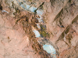 Opal Seam, Old Timers Opal Mine, Coober Pedy, Outback, Australia Lámina fotográfica por David Wall