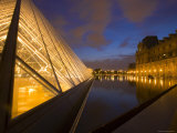 The Louvre at Twilight, Paris, France Photographic Print by Jim Zuckerman
