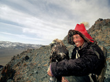 Kook Kook is from Altai Sum, Golden Eagle Festival, Mongolia Photographie par Amos Nachoum