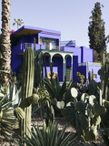 Villa Exterior, Jardin Majorelle and Museum of Islamic Art, Marrakech, Morocco Photographic Print by Walter Bibikow