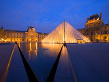 The Louvre Museum at Twilight, Paris, France Photographic Print by Jim Zuckerman
