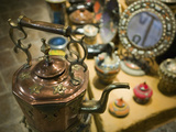 Moroccan Teapot Souvenirs, Maadid, Ziz Valley, Morocco Photographic Print by Walter Bibikow Moroccan Teapot Souvenirs, Maadid, Ziz Valley, Morocco Photographic Print by Walter Bibikow