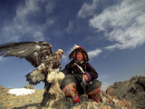 Kook Kook is from Altai Sum, Golden Eagle Festival, Mongolia Photographic Print by Amos Nachoum
