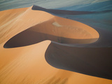 Aerial View of Sand Dunes, Great Red Sand Dunes, Soussevlei, Namibia Photographic Print by Ellen Anon