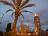 Koutoubia Mosque, Marrakech, Morocco Photographic Print by Walter Bibikow