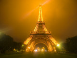 Eiffel Tower Illuminated at Night, Paris, France Photographic Print by Jim Zuckerman