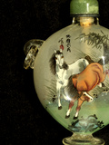 Hand Painted Snuff Bottles with Jade Tops and Horse Globe, Chinese Handicrafts, China Photographic Print by Cindy Miller Hopkins