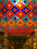 Stained Glass Lamp Vendor in Spice Market, Istanbul, Turkey Photographic Print by Darrell Gulin