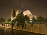 Notre Dame Cathedral at Night, Paris, France Photographie par Jim Zuckerman