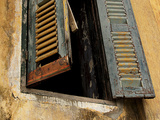 Shutters on Old Building, Kratie, Cambodia Photographic Print by Jay Sturdevant