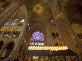 Interior of Notre Dame Cathedral, Paris, France Photographie par Jim Zuckerman