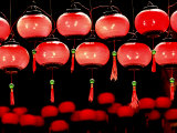 Lanterns in Chinese Temple, Kuala Lumpur, Malaysia Photographic Print by Jay Sturdevant