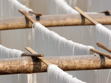 Noodles Drying in the Sun, Hsipaw, Myanmar Photographie par Jay Sturdevant