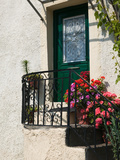 Doorway, Skala Sykaminia, Lesvos, Mithymna, Northeastern Aegean Islands, Greece Photographic Print by Walter Bibikow
