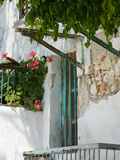 House Detail, Yacht Harbor, Fiskardo, Kefalonia, Ionian Islands, Greece Photographic Print by Walter Bibikow