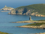 Rugged Coastline of Northern Corsica, Genoese Towers, Cap Corse, Corsica, France Photographie par Trish Drury