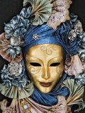Venetian Paper Mache Mask Worn for Carnivals and Festive Occasions, Venice, Italy Fotografie-Druck von Dennis Flaherty