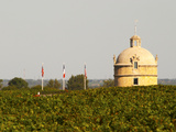 Tower and Flags of Chateau Latour Vineyard in Pauillac, France Photographie par Per Karlsson