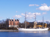 Three Mast Ship Af Chapman Moored at Skeppsholmen, Strommen, Stockholm, Sweden Photographie par Per Karlsson