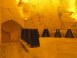 Wine Cellar, Old Chalk Quarry, Champagne Ruinart, Reims, Marne, Ardennes, France Photographic Print by Per Karlsson