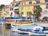 View of Harbour with Fishing and Leisure Boats, Sanary, Var, Cote d'Azur, France Photographie par Per Karlsson