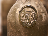Antique Wine Bottle with Molded Seal, Chateau Belingard, Bergerac, Dordogne, France Photographic Print by Per Karlsson