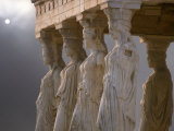 Sculptures of the Caryatid Maidens Support the Pediment of the Erecthion Temple Photographic Print by Nancy Noble Gardner