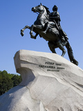 The Bronze Horseman Statue, Monument to Tsar Peter the Great, St. Petersburg, Russia Photographic Print by Nancy & Steve Ross