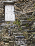 Rock Steps Lead to Old Wooden Door, Vernazza, Italy Photographic Print by Dennis Flaherty
