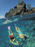 Couple Snorkeling Photographic Print by Amos Nachoum